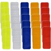 25 Pcs Warning Reflective Stickers Assortment Outdoor Waterproof Reflective Tape Safety Reflective Stickers 1.2x3.25Inch Driveway Reflectors Stickers Night Visibility Adhesive Stickers