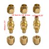 3Pcs 3/8 Air Hose Repair Kits,Brass 3/8 Air Hose Fittings Reusable Hose Splicers Repair Kit for 3/8-Inch ID Hose