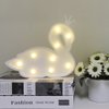 GUOCHENG Swan Marquee Light Decor Light LED Night Light Battery Operated Table Lamps on Wall for Party Children Kids Bedroom Lighting Decoration, Birthday Christmas Gifts for Kids (White Swan)