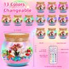 Unicorn Toys Kids Terrarium Kit with LED Night Light & Remote DIY Arts and Crafts Science Kits Dinosaur Toys for Girls Boys 4 5 6 7 8 9 10 11 12 13 Year Old Birthday Christmas Gifts