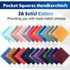 JaGely 52 Pieces Mens Pocket Squares for Men Handkerchief Soft Silk Pocket Square Handkerchief Suit Accessories for Men Wedding Business Banquet, 9.06 x 9.06 Inch Hankies, 52 Multi Styles
