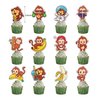 38Pcs Monkey Theme Birthday Party Supplies and Decorations Monkey Happy Birthday Banner,Latex Balloon, Cupcake Toppers, Set Animal Birthday Party Supplies for Kids Family