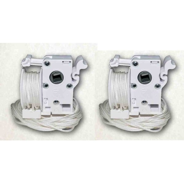 White Pre-Corded Plastic Tilter for 2" Horizontal Window Blinds (2 Qty)