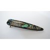 Generic Abalone shell effect multi-color marbled alligator hair clip