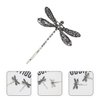4Pcs Silver Dragonfly Hair Clip, Retro Wedding Antique Barrette, Bridal Headdress Head Wear Styling Hair Accessories for Girls Ladies, Bobby Pins Hair Pins French Hair Styling Pins, Hair Accessories