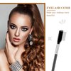 Metal Eyelash Comb,2 Pack Metal Eyelash Brush Eyelash Separator Tool Eyebrow Brush Grooming Eyelash Separator Grooming Brushes with Metal Teeth Eye Makeup Brush Tool for Women