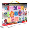 Liberty Imports 15 PCS Number Robots Transforming Toys Set - Math Counting Numerical Transform Robot Figures, Educational STEM Learning Bots for Kids
