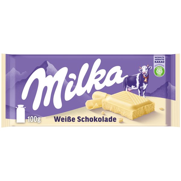 Milka White Chocolate, 100g