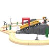 Battery Trains for Wooden Tracks, Motorized Locomotive Train for Kids Electric Train Accessories, Toy Train Set with Magnetic Trains Compatible with Thomas, Brio, Chuggington, Melissa & Doug