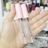 COSIDEA 50PCS Empty plastic Pink 10ml Eyeliner tubes packing Vials Bottle Containe Eyeliner Brush Applicator for DIY Eyelash Growth Oil,Eye Gloss Liquid