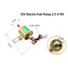 Leadrise 12V Electric Universal Inline Universal Low Pressure Gas Diesel fuel pump 2.5-4psi HEP-02A