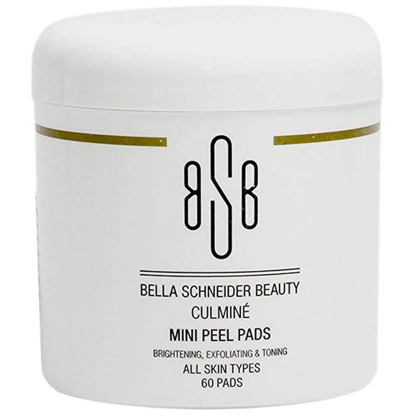 Bella Schneider Beauty Facial Cleanser Peel Pads, Culmine Extra Strength Exfoliating Skin Pads for Healthy, Clean & Brighter Skin, Salicylic and Glycolic Acid Pads for Face Cleanser