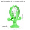 Pet Toy, Rotation Cat Puzzle Toy Food Leakage Pet Cat Leaking Toy Interactive Cat Toys Pet Toy, Ferris Wheel Food Dispensing Pet Slow Feeder Toy with Automatic 360° Turntable for Pet Trainer (Green)