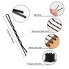 Generic 200 PCS Bobby Pins Black Hair Pins Metal Hair Clips Hair Accessories Decorations with Clear Storage Box for Women and Girls by JCYL (Black, 2.16 inch)