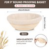 2 Pcs Banneton Liner, Bread Proofing Basket Cloth Liner, Universal Banneton Proofing Baskets Liners, Washable Quick-Dry Bread Baskets Liners, Reusable Durable Bowl Covers for Breads Proof