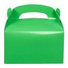 24-Pack Green Gable Boxes - Green Party Boxes for Kids Birthday, Party Favors, Candy, Goodies, Treats (6.2x3.5x3.6 In)