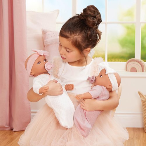 LullaBaby – 14" Doll Clothing Set – Blanket Sleepers – Pacifier Accessories – Imaginative Play – Toys for Kids Ages 2 & Up – Baby Doll Sleep Sacks Outfit