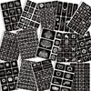 BULEFSEA Henna Tattoo Stencils Kit Reusable for Women Girls and Kids, 410+ PCS Tattoo Templates,Temporary Indian Arabian Glitter Airbrush Tattoo Stencil