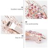 Beaupretty 2pcs Pink Crystal Butterfly Hair Clip Rhinestone Hair Barrette Decorative Fancy Elegant Jewelry Hair Pin Accessories for Women