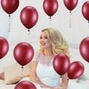 Burgundy Balloons 100 Pack 12 Inch Latex Party Balloons Burgundy Wine Red Balloons Latex Balloons for Weddings, Birthday Party, Bridal Shower, Party Decoration (Burgundy, 12 Inch)