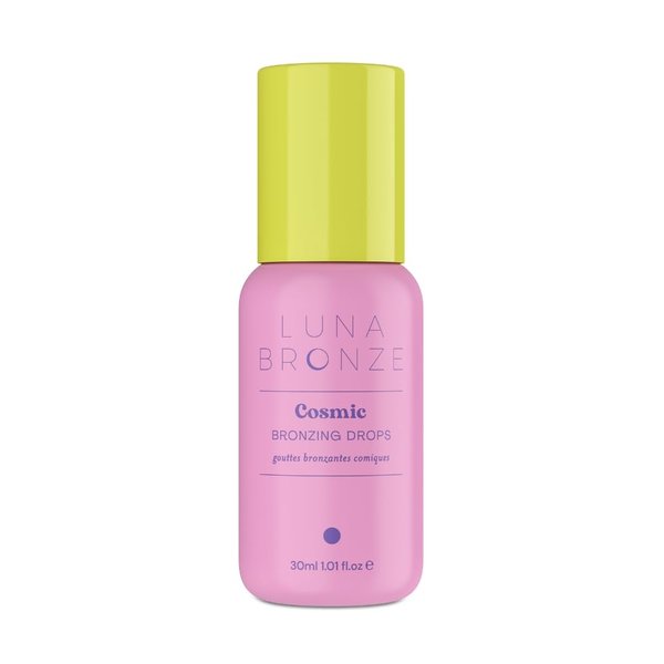 Luna Bronze Cosmic Bronzing Drops, Natural Glow Enhancer, Liquid Bronzer and Illuminator, 1.01 fl oz