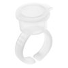 100pcs Ink Rings Cups Pigment Rings Makeup Holder Pigment Container Pigment Ink Cup Eyelash Extension Nail Art
