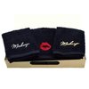 DAN RIVER Makeup Towel 100% Spun Cotton - (Pack of 6) Luxuriously Soft Reusable Makeup Remover Cloth, Facial Cleansing Cloth, of 6 13x13 Inch, Black