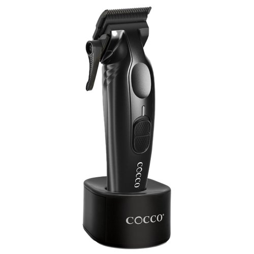 Cocco Veloce Pro Clipper, CVPC Digital Gap Ambassador Graphene Taper BladeProfessional Hair Clippers, High-Torque BLDC Motor, All-Metal, Cordless, Charging Base Sold Separately, Matte Black