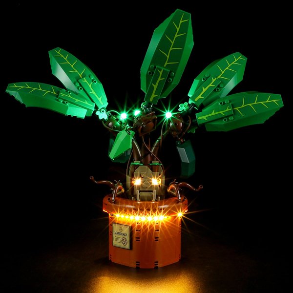 YEABRICKS LED Light for 76433 Harry Potter Mandrake Building Blocks Model (Building Set NOT Included)