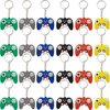 NSBELL 24PCS Video Game Controller Keychains in 6 Colors Video Game Party Controller Handle Key Ring Game Controller Keychain for Video Game Party Favors Birthday Baby Shower