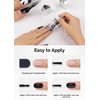 MelodySusie Thick Gel Polish Kit- 2 Pcs 15ml Black & White Colors Polish Set Nail Art Manicure Salon Diy at Home Christmas Gift