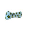 MIGHTY- No Stuff Bone-Blue– Squeaky Plastic Core. 2-in-1 Toy. Made Durable & Floats, Strong & Tough. Interactive Play Dog Toy (Tug, Toss & Fetch)