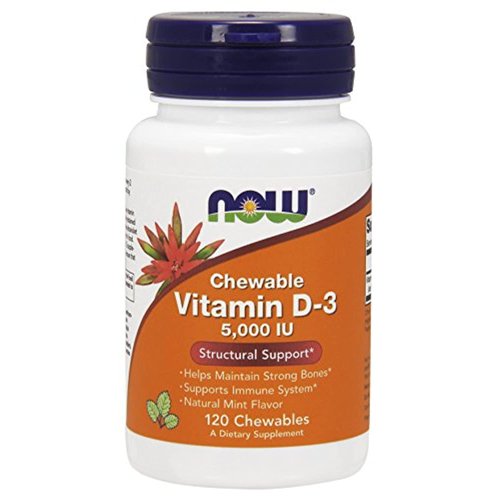 NOW- Vitamin D-3 5000 IU 120 Chews