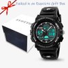 eYotto Kids Sports Watch Waterproof Boys Multi-Function Analog Digital Wristwatch LED Alarm Stopwatch Black