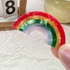 Colorful Rainbow Hair Clips,Cellulose Acetate Hair Clips,Small Claw Clips for Girl,Hair Accessories for Women,Pack of 2