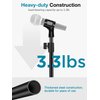 InnoGear Desktop Microphone Stand, Upgraded Adjustable Table Mic Stand with Mic Clip and 5/8" Male to 3/8" Female Screw for Blue Yeti Snowball Spark & Other Microphone