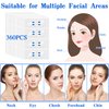 360Pcs Face Lift Tape Instant Face Lift and Shape V Face Stretchable Face Tape Lifting Invisible Tape Facial Tape for Jowls Double Chin Eyes Skin Facial Wrinkles