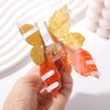 Autumn Leaf Shape Hair Claw Clip Colorful Non-Slip Hair Accessories for Medium Hair Women Girls