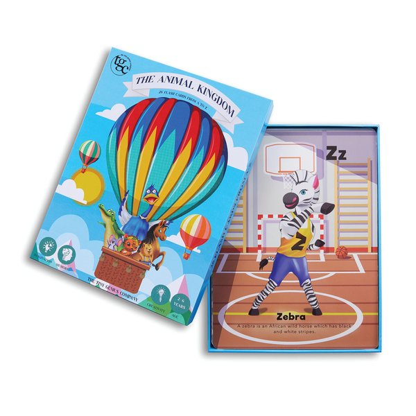 TGC Jumbo Alphabet Flash Cards for Toddlers, 26 Pcs, Ages 1-6, Educational Learning Tool, Fun & Interactive, Develops Letter Recognition & Vocabulary, Perfect for Preschool & Home Use