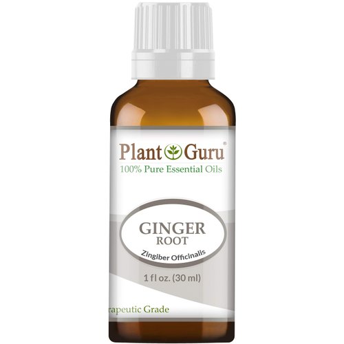 Fresh Ginger (Root) Essential Oil 1 oz / 30 ml 100% Pure Undiluted Therapeutic Grade for Skin, Body and Hair Growth. Perfect for DYI Soap Making and Aromatherapy Diffuser.