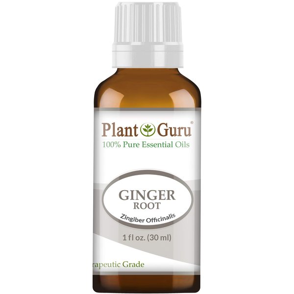 Fresh Ginger (Root) Essential Oil 1 oz / 30 ml 100% Pure Undiluted Therapeutic Grade for Skin, Body and Hair Growth. Perfect for DYI Soap Making and Aromatherapy Diffuser.