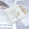KLYJI Best Friend Giftss for Women Unique Friendship Gifts Friends Birthday Gifts for Friends Female Teen Girls Bestie Sisters Jewelry Dish Trinket Plate Mothers Day Gifts