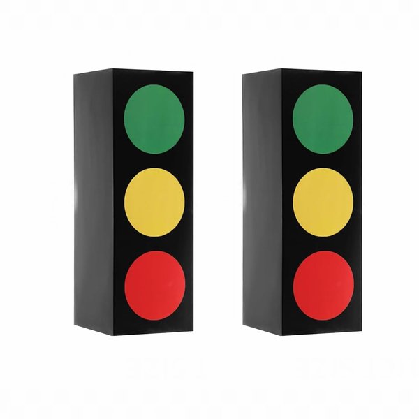 JKGOO 2PCS Traffic Light Favor Boxes Birthday Decorations For Boys.Car Theme Birthday Party Construction Birthday Party Goodie Boxes Gift Box,Cars Party Decorations.