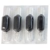 BISIBITA2 VORTEX 1.25-inch Soft Silicone Black Disposable Tattoo Tube Grips with Clear Long Tips 15pcs (5R)