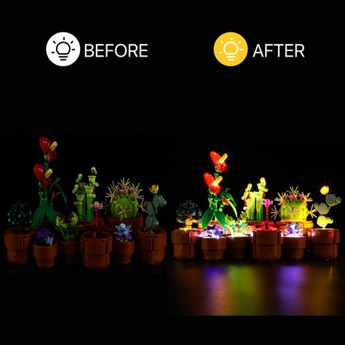 ManKiaPro LED Light Lighting Kit for Lego 10329 Icons Tiny Plants Building Blocks Model(Lights Only, No Lego Set)