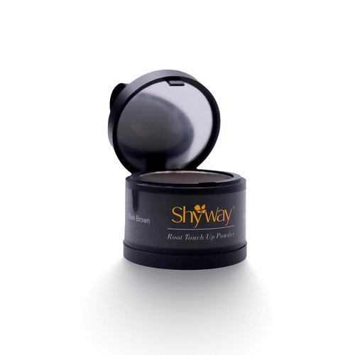 Shyway Hair Powder,Root Touch Up,Hairline Powder,Safe for Hair and Scalp,Instant Coverage,Compact Size-Hair Powder for Women,Hairline Powder Stick,Quick Root Touch Up,On-the-Go Use(Dark Brown*1)