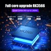 Dosnura RG353P Handheld Game Console Linux and Android Dual OS RK3566 64BIT 64G TF Card 4420+ Classic Games 3.5 Inch IPS Screen 3500mAh Battery Support 5G WiFi 4.2 Bluetooth(RG353P-Black)