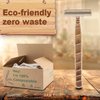 Eco-Friendly Razor | Disposable | Recycled Material | Men & Women Shaving Razor | Twin Blade | Biodegradable Wheat Straw, 50 Count (Pack of 1)