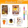 72 Pcs Western Cowboy Coloring Book Bulk, Wild West Party Favors Goodie Bags Fillers,Wild West Wooden House Barn Birthday Party Supplies Face Stickers Tattoo Class Prizes for Cowboy Party (144)