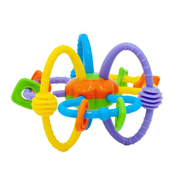 Rose Rattle Teething Ball for Babies - Soft Sensory Development Toy - Multifunctional Teething Relief - Motor Skills Enhancement Toddler Toy Balls